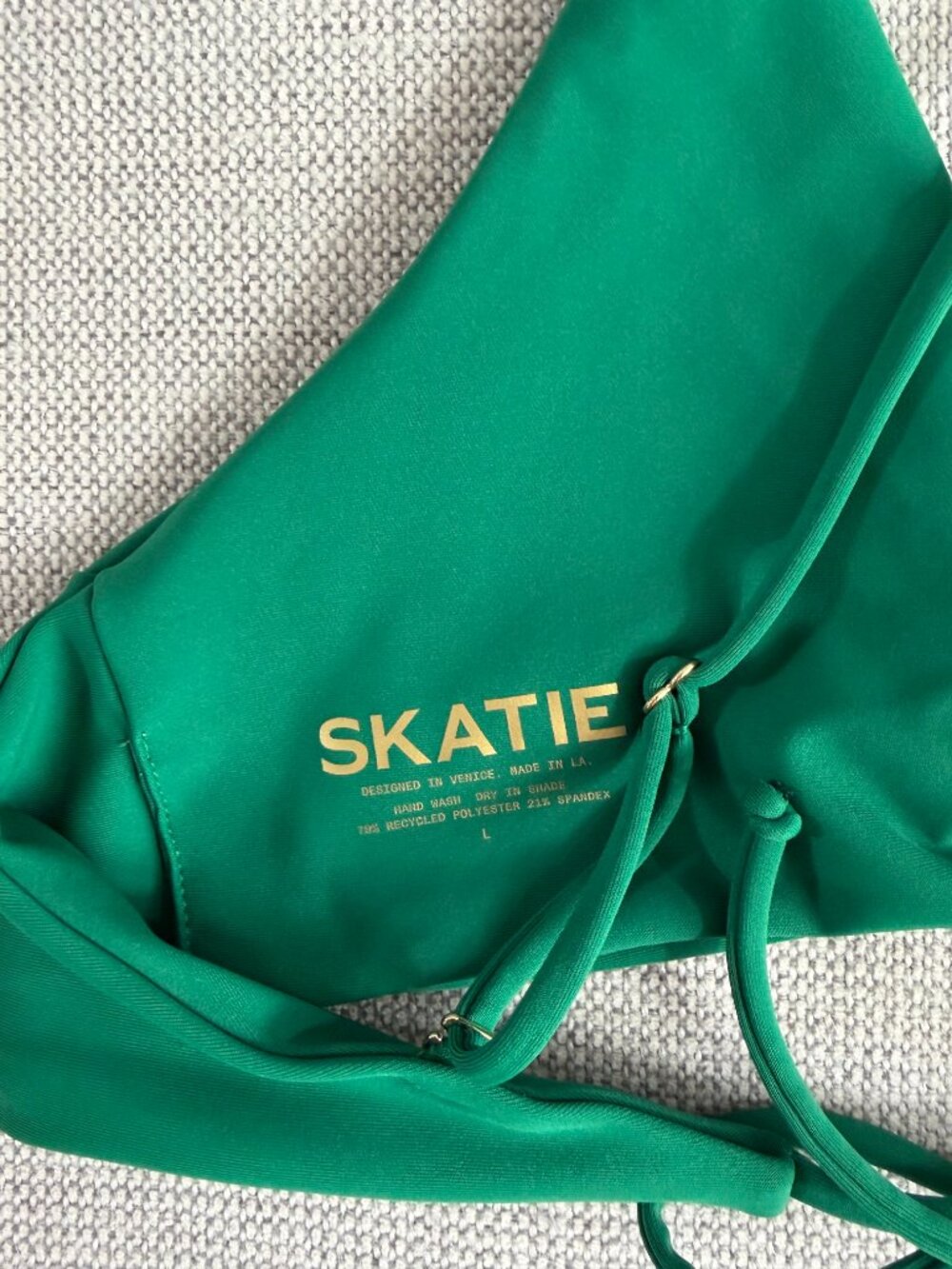 [NWOT] Skatie Bikini - Sarah Top (L) + Mellie Bottom (L) - Scout (Green) - Picture 5 of 10